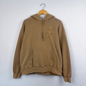 Supreme Overdyed Logo Hoodie Tan S/S 23' Medium